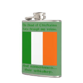 アイリッシュブラッドとウィスキー フラスク (左)