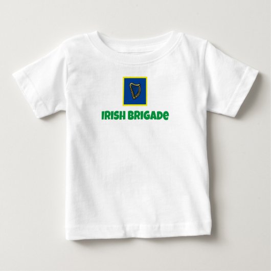 アイリッシュブリード国旗のベビーシャツ ベビーTシャツ (正面)