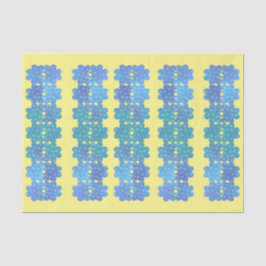 アイリッシュブルーの質感のあるシャムロック（黄色） 薄葉紙