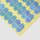 アイリッシュブルーの質感のあるシャムロック（黄色） 薄葉紙 (詳細)