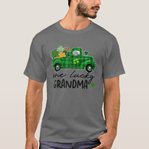 アイリッシュプラッドトラックシャームロックセントパトリックの日ラッキー Tシャツ