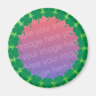 アイリッシュプレイド4葉クローバー写真フレーム マグネット