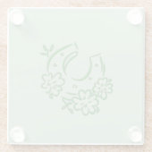 アイリッシュホースシュー ガラスコースター (裏面)