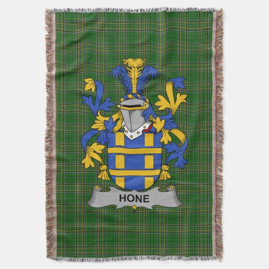 アイリッシュホーンまたはO_ホーンコートオブアームズ家紋Ir スローブランケット (正面縦)