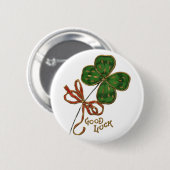 アイリッシュボタンの運 缶バッジ (正面&裏面)