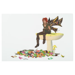 アイリッシュボーイフェアオンマッシュルームメタルウォールアート メタルプリント