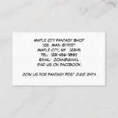 アイリッシュボーイフェアオンマッシュルーム名刺 名刺 (裏面)