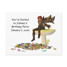 アイリッシュボーイフェアオンマッシュルーム誕生日葉書