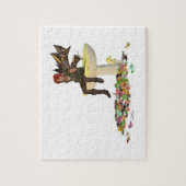 アイリッシュボーイフェアリーオンマッシュルームジグソーパズル ジグソーパズル (縦)