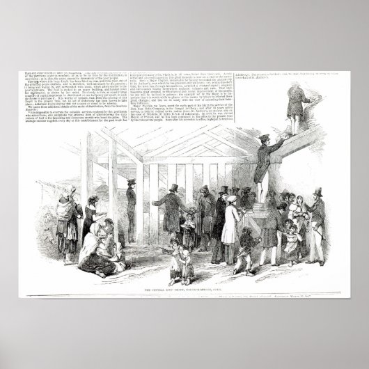 アイリッシュポテト飢饉， 1847 ポスター (正面)