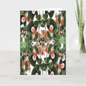 アイリッシュマウス万華鏡のように千変万化するパターンツーセントパトリックデイ カード (正面)