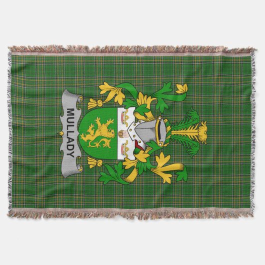 アイリッシュマルチレディまたはO_マルチレディーコート・オブ・アームズ家族Cr スローブランケット (正面)