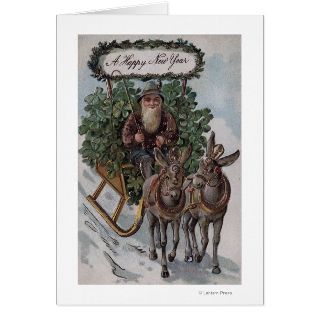 アイリッシュマンがシャムロックのそりを運転 (正面)