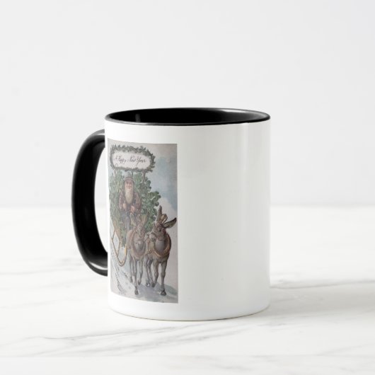 アイリッシュマンがシャムロックのそりを運転 マグカップ (正面左)