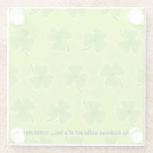 アイリッシュマンが時々シャムロックからバーを歩き出す ガラスコースター (裏面)