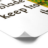 アイリッシュマンは決して飲いない – アイルランド引用文 ポスター (角)