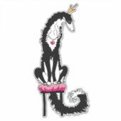 アイリッシュマークBorzoiダイカットビニールシール シール (正面)