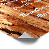 アイリッシュマ賛美イリッジズオールドウッドカスタマイズプリント ポスター (角)