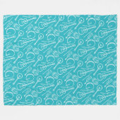 アイリッシュミュージック楽器フリースブランケット フリースブランケット (正面(横))