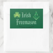 アイリッシュメイソンステッカー 長方形シール (バッグ)