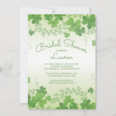 アイリッシュモダンシャムロックブライダルシャワー 招待状 (正面)
