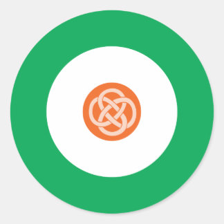 アイリッシュモダンラウンドステッカー1 ラウンドシール