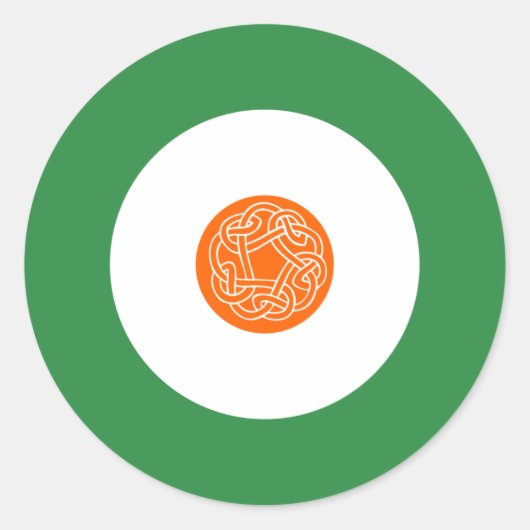 アイリッシュモダンラウンドステッカー2 ラウンドシール (正面)