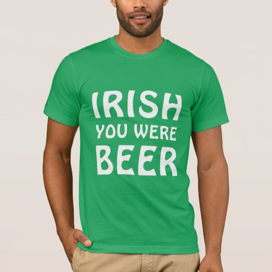 アイリッシュユーズビール – St patricks day Tシャツ (正面)