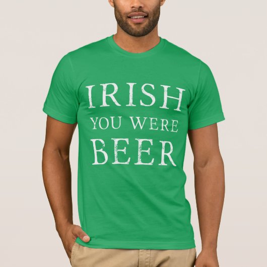 アイリッシュユーズビール – St patricks day Tシャツ (正面)