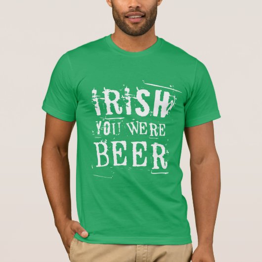 アイリッシュユーズビール – St patricks day Tシャツ (正面)