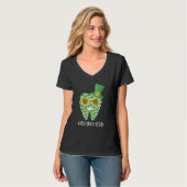 アイリッシュユーフロストティースSt patricks day歯医者デ Tシャツ (正面フル)