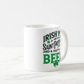 アイリッシュユーメリーサンパトリックの日ハッピーニュービール コーヒーマグカップ (正面右)