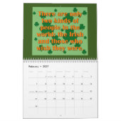 アイリッシュユーモア&プライド カレンダー (2月 2027)