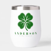 アイリッシュラッキーフォーグリーンリーフクローバー名付き (背面)