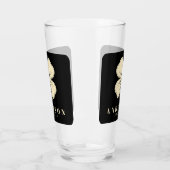 アイリッシュラッキーフォーリーフクローバー名黒点 タンブラーグラス (左)