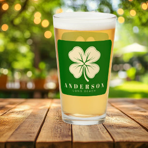 アイリッシュラッキーフォーリーフクローバー（名前はグリーンピント） タンブラーグラス