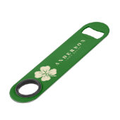 アイリッシュラッキーフォーリーフクローバー（名前は緑） スピード栓抜き (正面アングル)