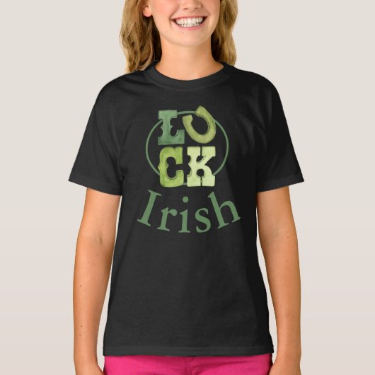 アイリッシュラックSt patricks dayTシャツ Tシャツ (正面)