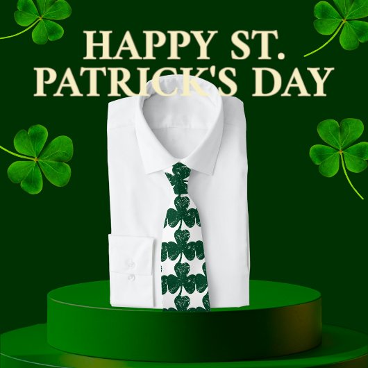 アイリッシュラッスタイリッシュクグランジクローバー葉 ネクタイ