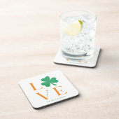 アイリッシュラブグリーンとオレンジシャムロックファミリー コースター (右側)