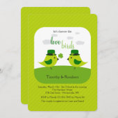 アイリッシュラブバードシャワー招待状 招待状 (正面/裏面)