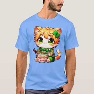 アイリッシュラーメンかわいいSt patricks day Tシャツ