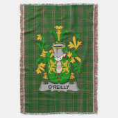 アイリッシュレイリーまたはO_レイリーコートオブアームズ家族Cres スローブランケット (正面縦)