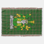 アイリッシュレイリーまたはO_レイリーコートオブアームズ家族Cres スローブランケット (正面)