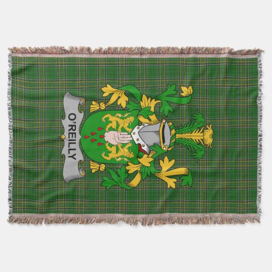 アイリッシュレイリーまたはO_レイリーコートオブアームズ家族Cres スローブランケット (正面)