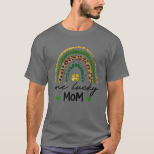 アイリッシュレインボーワンラッキー母サンパトリックの日ママ Tシャツ