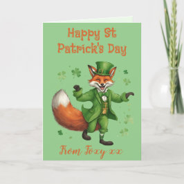アイリッシュレッドキツネSt patricks dayラッキー シーズンカード