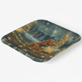 アイリッシュレッドセッタークリスマスフェスティバル航海 ペーパープレート (傾斜あり)