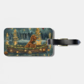 アイリッシュレッドセッタークリスマスフェスティバル航海 ラゲッジタグ (裏面横)