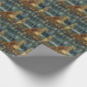 アイリッシュレッドセッタークリスマスフェスティバル航海 ラッピングペーパー (角)